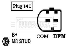 BORG & BECK Генератор BBA2995